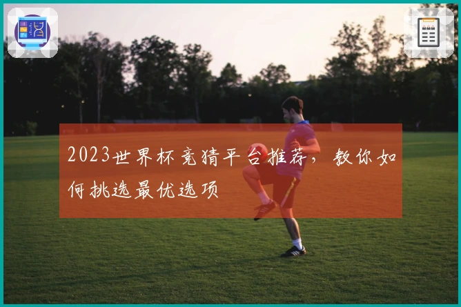 2023世界杯竞猜平台推荐，教你如何挑选最优选项